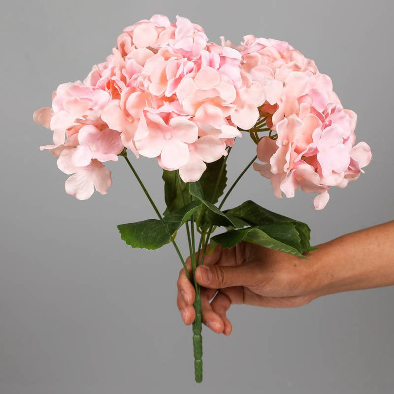 Thumbnail: Large 5-Head Silk Hydrangea Artificial Flower Bunch Wedding Home Decor Christmas