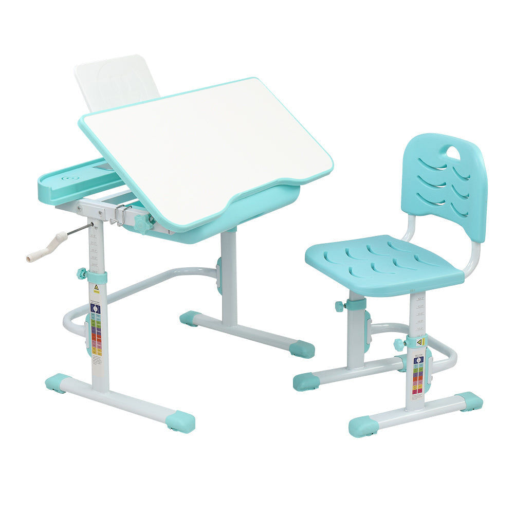 80Cm Hand-Operated Lifting Table Top Can Tilt Children's Study Table And Chair