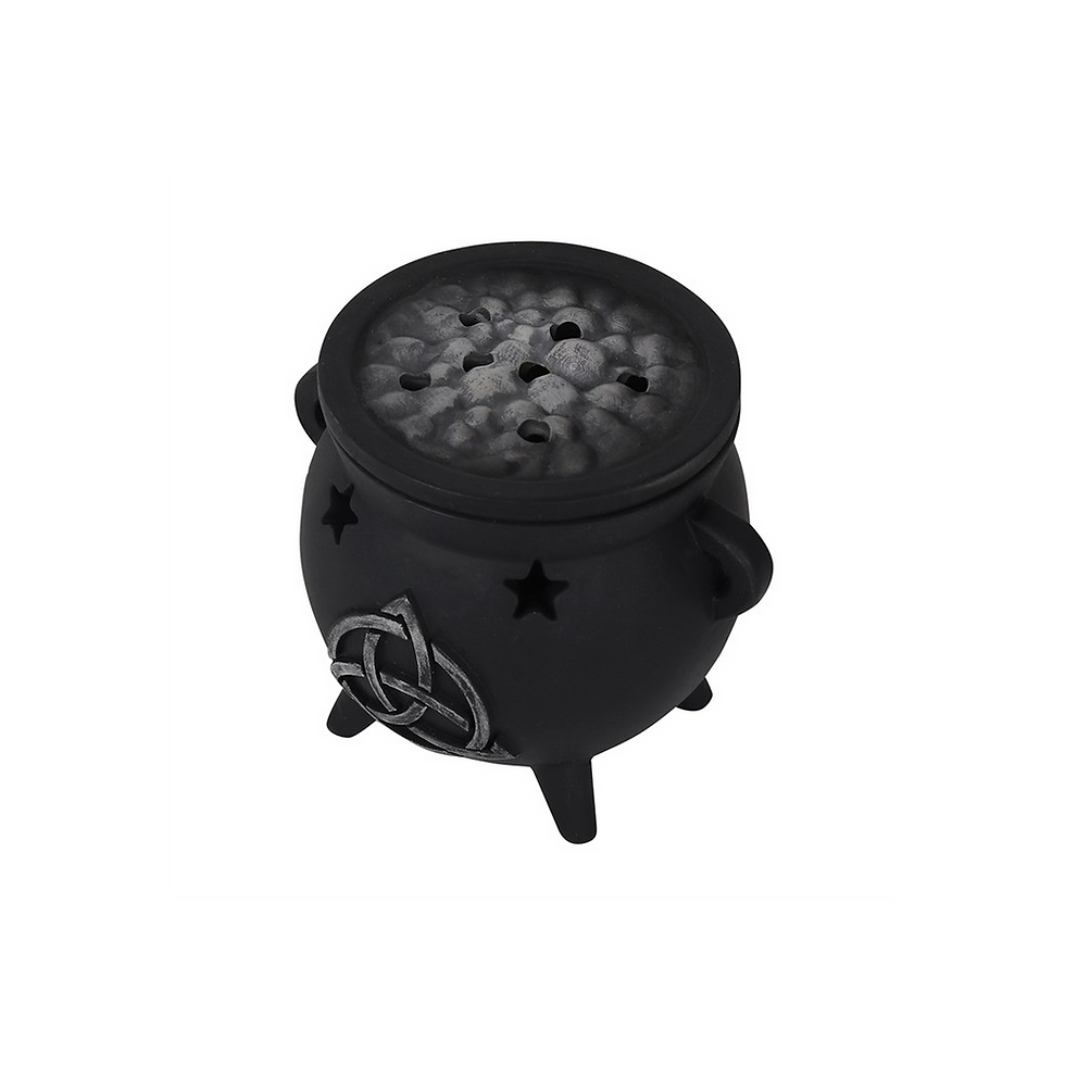 Thumbnail: Triquetra Cauldron Incense Cone Holder
