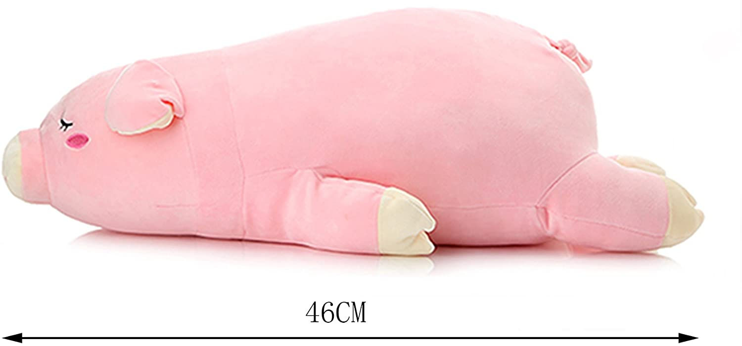 Lazada Stuffed Pig Plush Soft Hugging Pillow Stuffed Animal Toy Pink 18''?45cm?