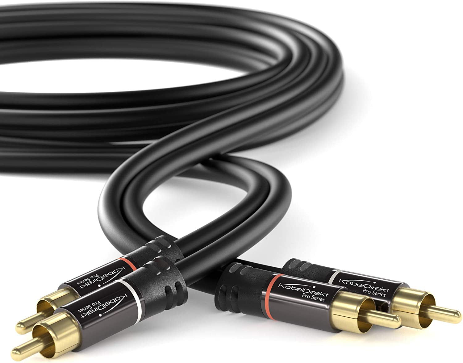 – 2m – RCA/phono cable, 2 to 2 RCA/phono, stereo audio cable (coax cable, RC