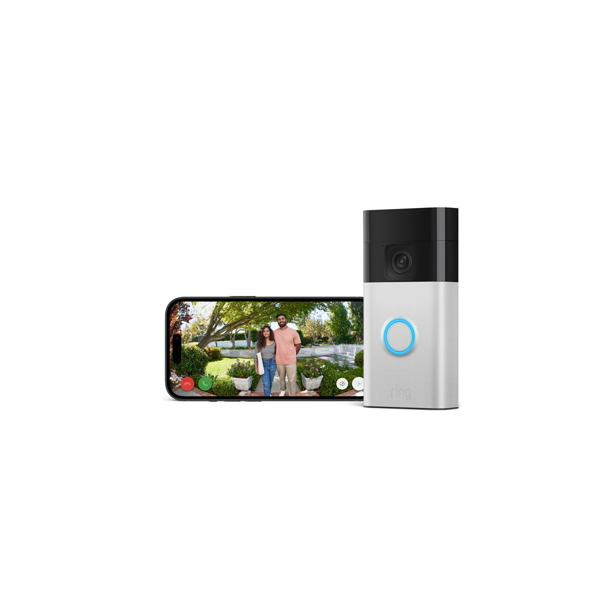 Ring Battery Video Doorbell (2024) – Satin Nickel