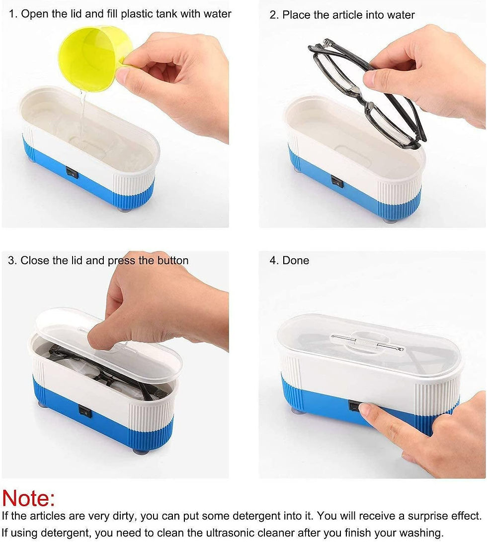 Thumbnail: Professional Ultrasonic Jewelry Cleaner, Ultrasound Cleaning Machine 40khz Low N