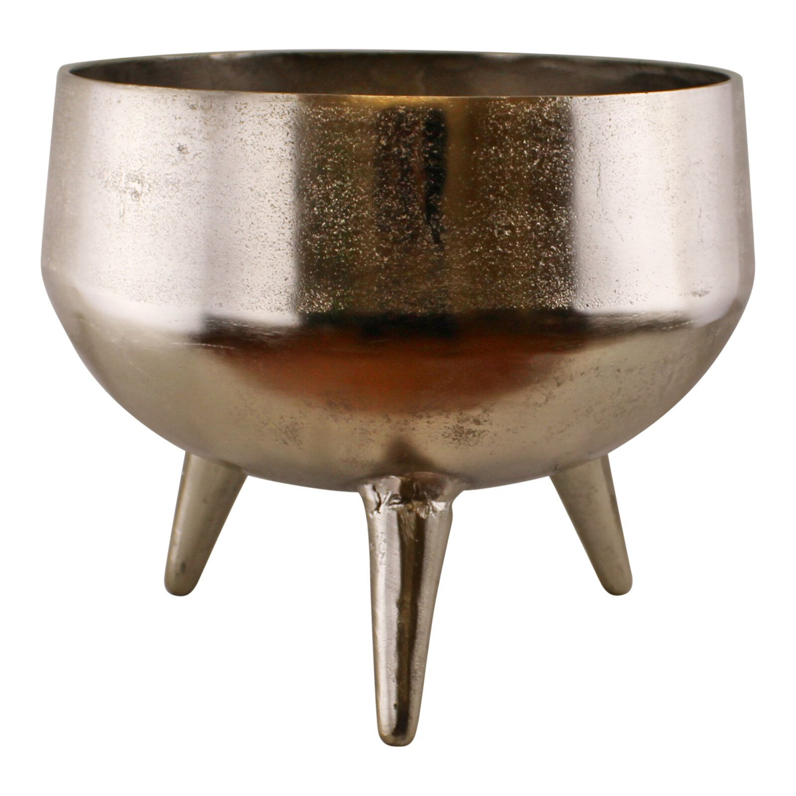 Silver Metal Planter/Bowl With Feet, 35cm Shipping furniture UK