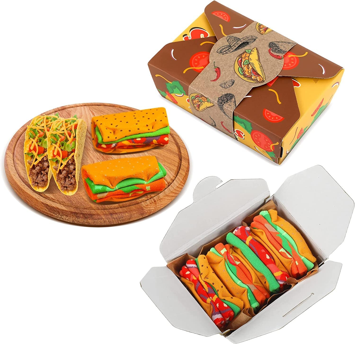 Zesty Taco Toes: Hilarious Socks for All Ages