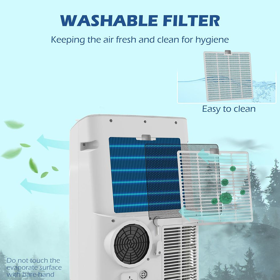 Thumbnail: 14,000 BTU Mobile Air Conditioner with WiFi Smart App, 35m², White