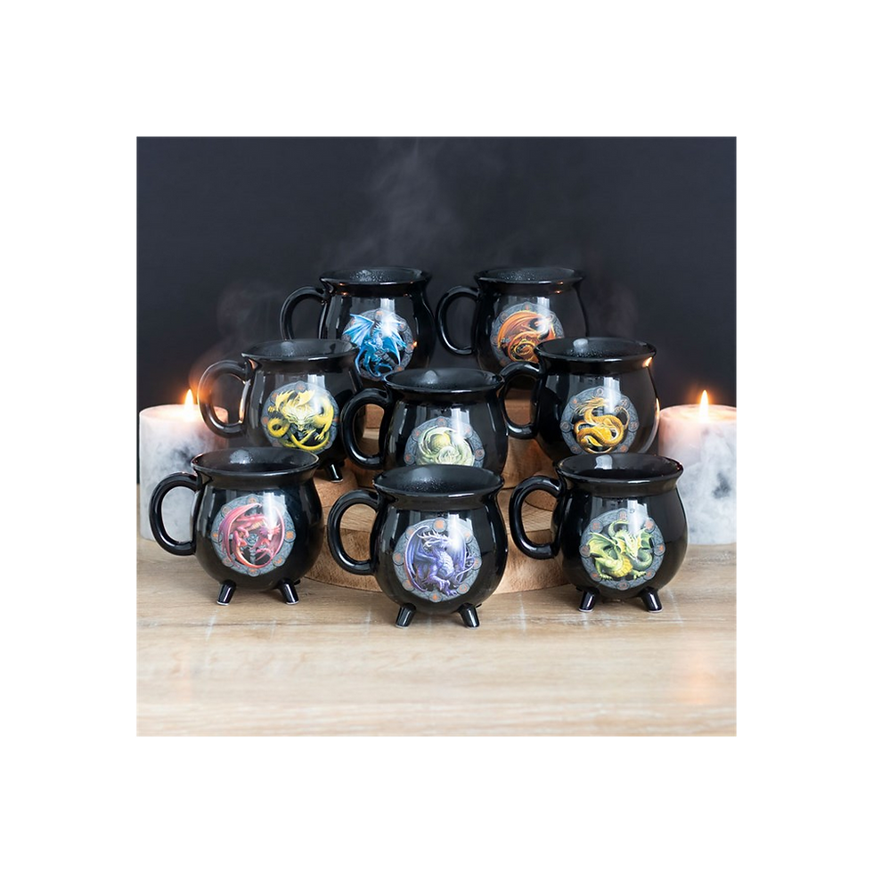 Thumbnail: Ostara Colour Changing Cauldron Mug by Anne Stokes