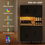 Thumbnail: Tall Kitchen Cupboard with LED Lights and Adjustable Shelves, Oak