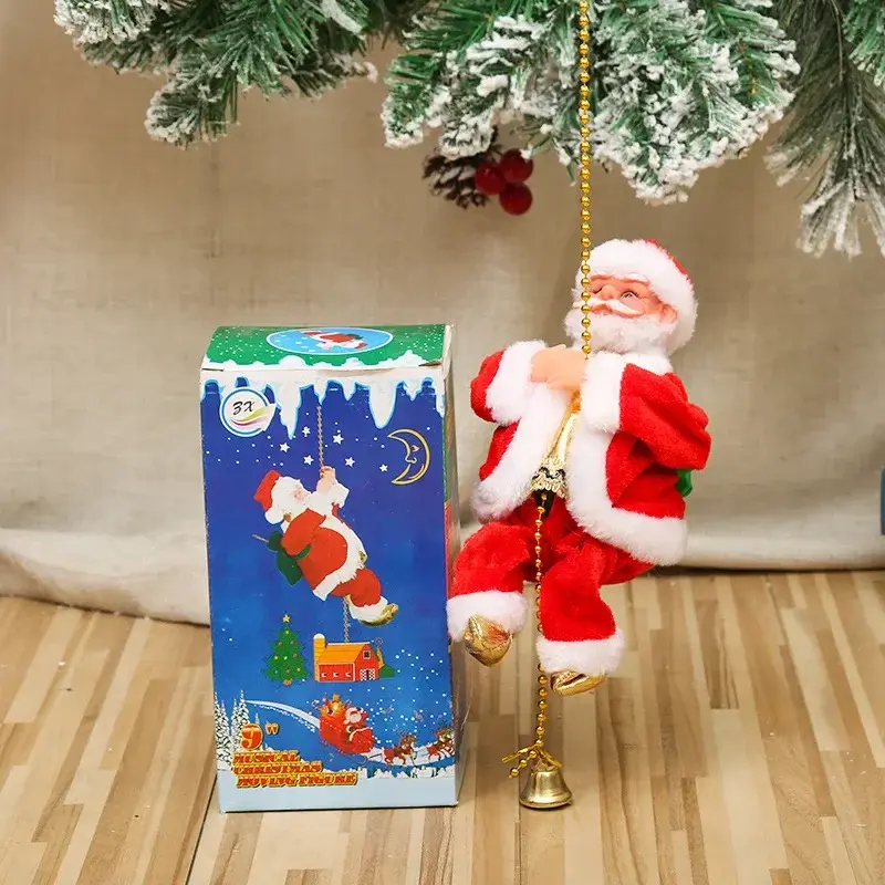 Thumbnail: Electric Climbing Santa - Christmas Ornament, New Year Home Decor & Gift