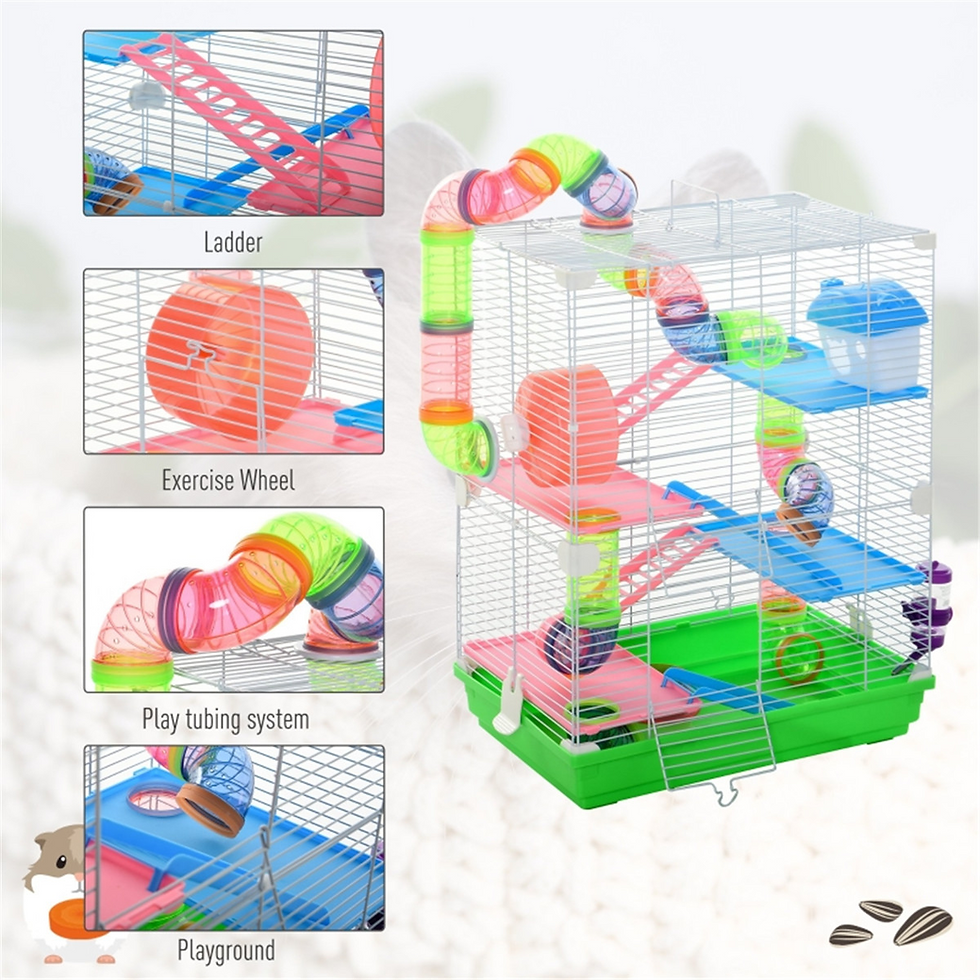 Thumbnail: Hamster Cage 18" L x 11.75" W x 22.75" H (Without Tube and Water Bottle)