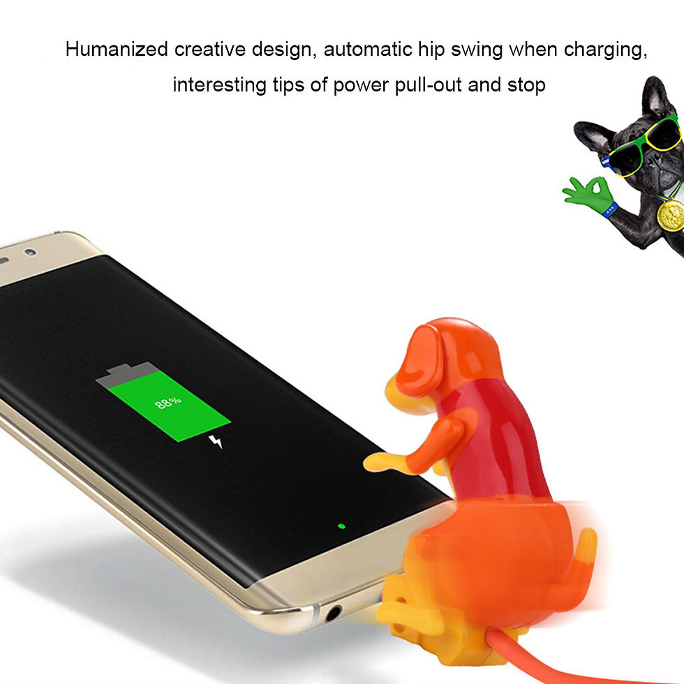 Thumbnail: Funny Humping Dog Charger Micro USB/iOS/Type-C Cable for Apple & Android Phones