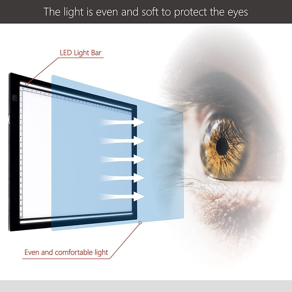 Thumbnail: A4 LED Light Pad , Tracing Board with 3 Brightness Adjustable