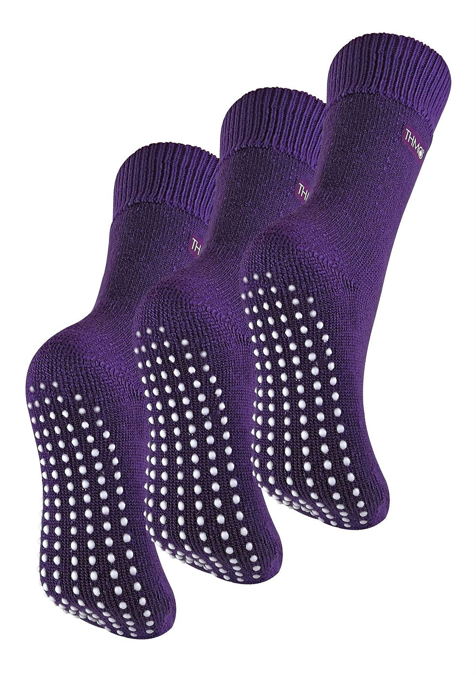 Thumbnail: THMO Ladies 3 Pack Slipper Socks - Cozy, Soft, and Warm Footwear for All Seasons