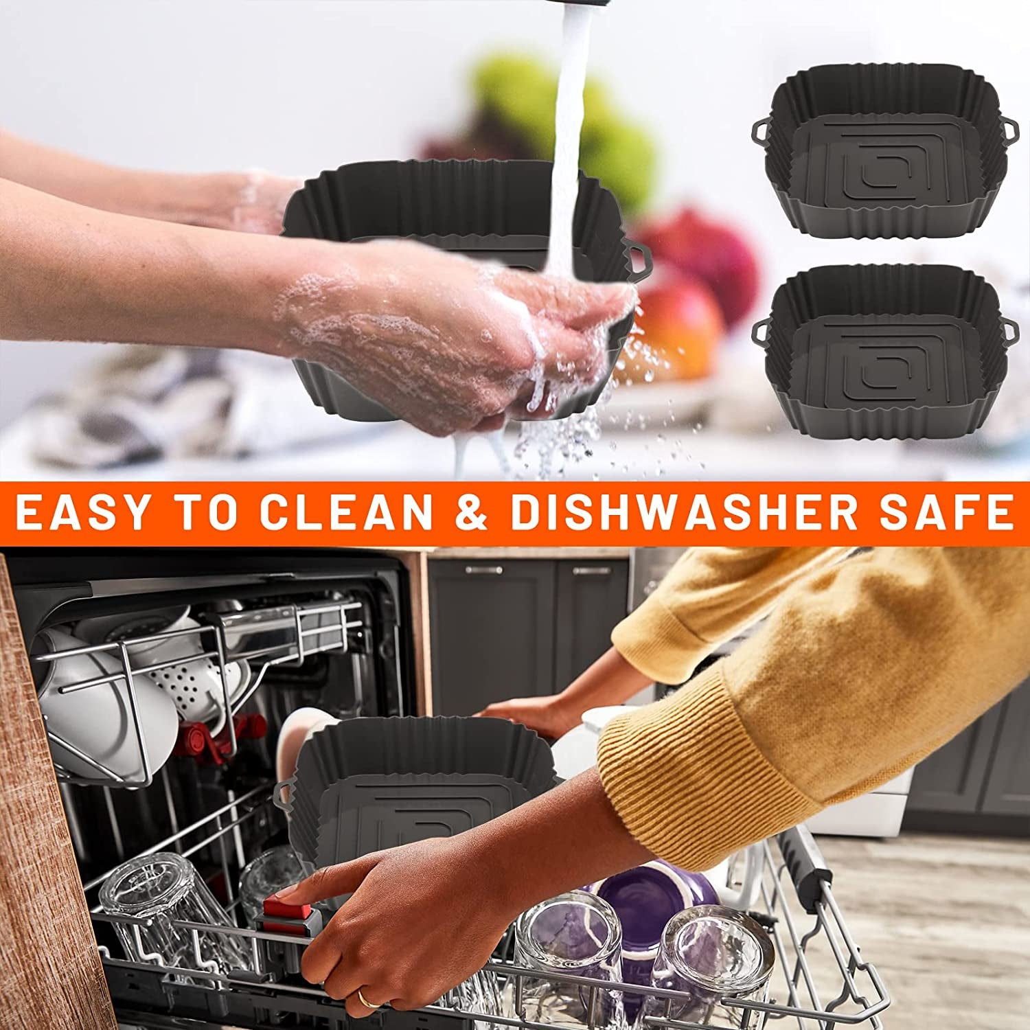 Sleek Silicon Air Fryer Mats: Durable and Reusable Airfryer Liners