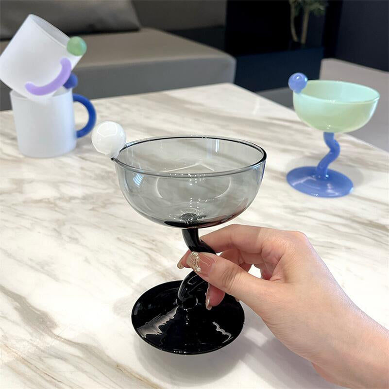 Thumbnail: Irregular Stained Glass Mug High Borosilicate Drink Boiling Water Glass Cocktail