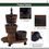 Thumbnail: Patio Wooden Water Fountain 3 Barrels Set with Pump for garden