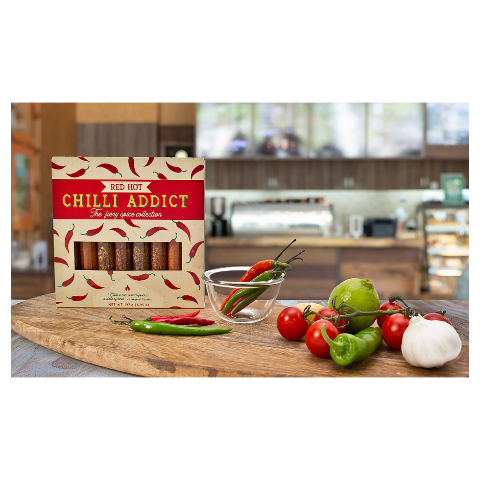 Thumbnail: Red Hot Chilli Addict | Selection of 8 Fiery Spices | Vegan & Meat Lovers