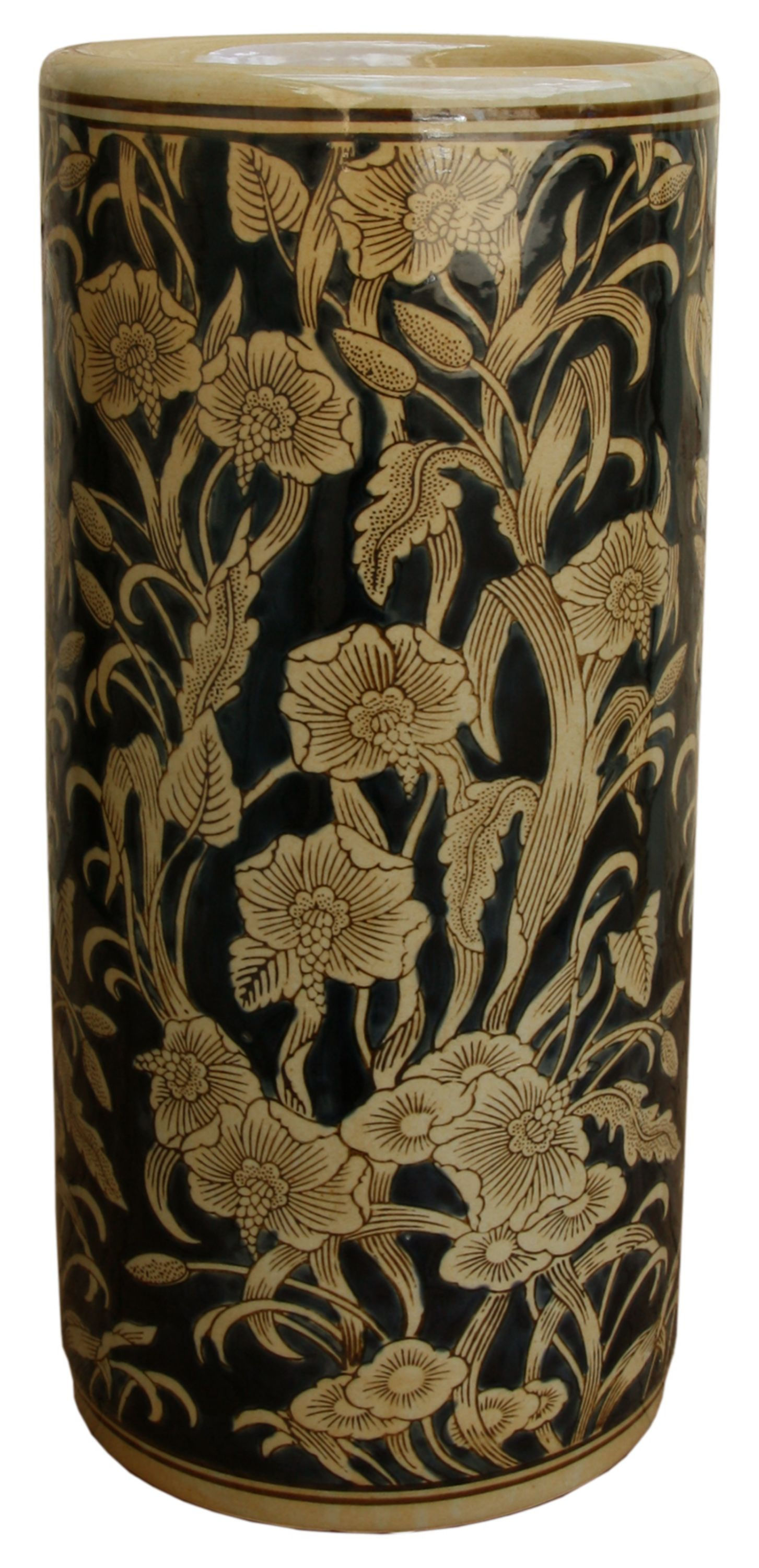 Ceramic Embossed Umbrella Stand, Regal Design Shipping furniture UK