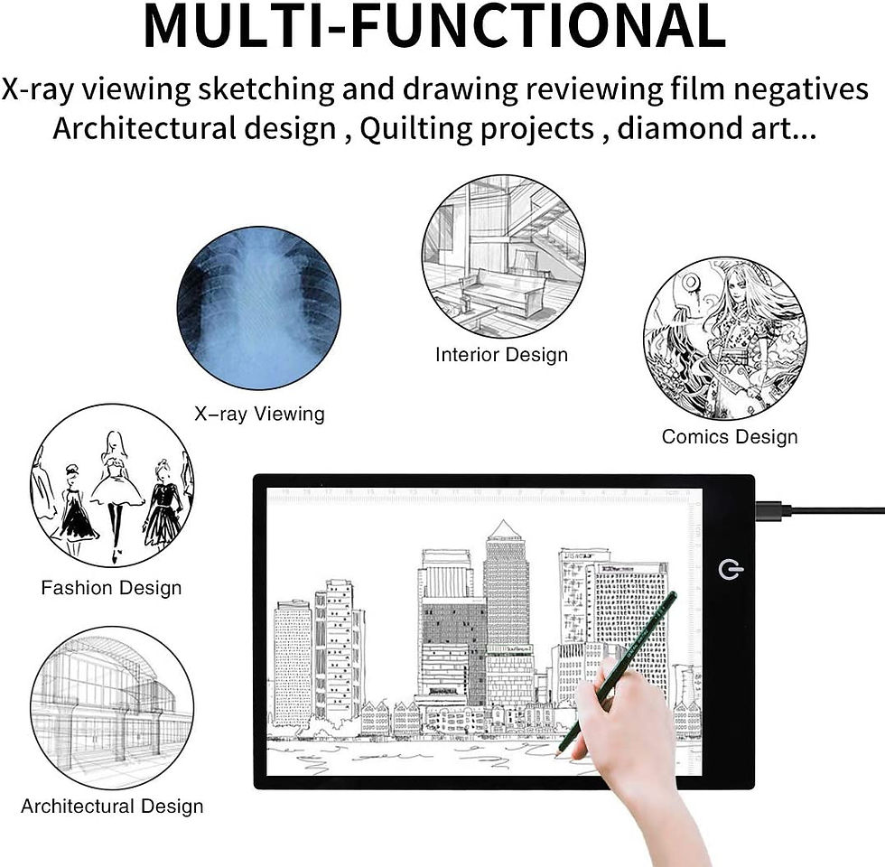 Thumbnail: Creative Illumination: Mini Tracing Light Box with 3 Brightness Settings