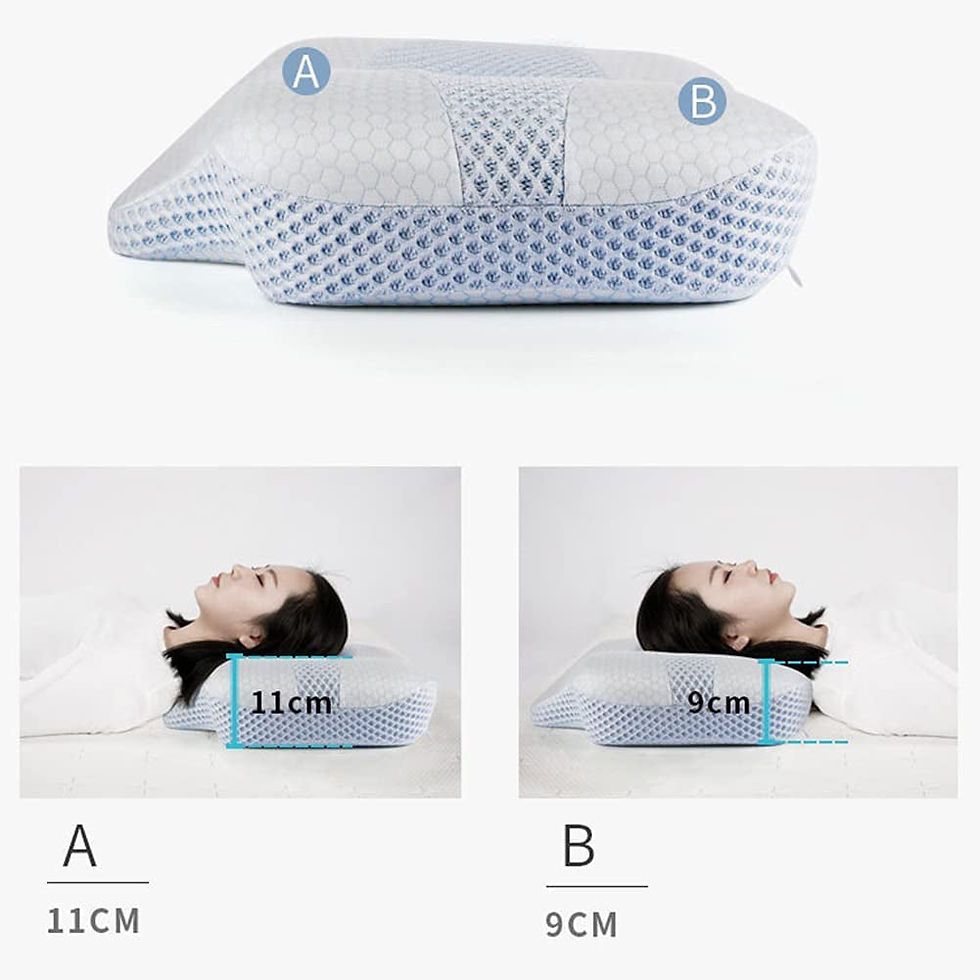 Thumbnail: 3D Memory Foam Neck Pillow Ergonomic Orthopedic Pillow All-round Sleep Pillow He