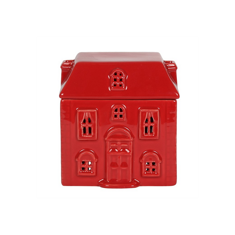 Thumbnail: Red Ceramic House Oil Burner