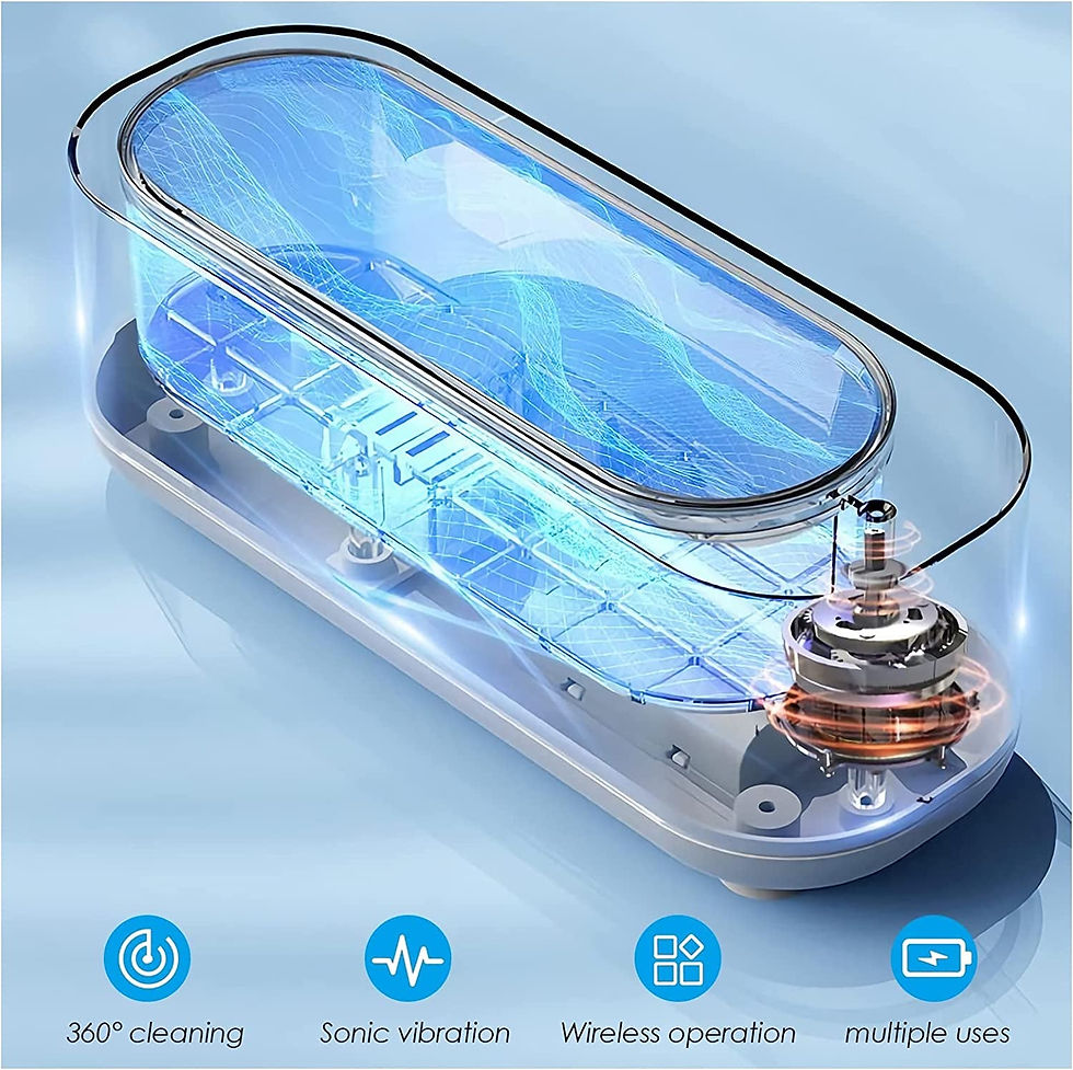 Thumbnail: 300ml Ultrasonic Cleaner Jewellery Sonic Cleaner 45000Hz Ultrasonic Glasses Clea