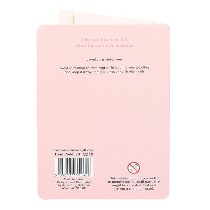 Thumbnail: Bestie Enamel Heart Necklace Greeting Card