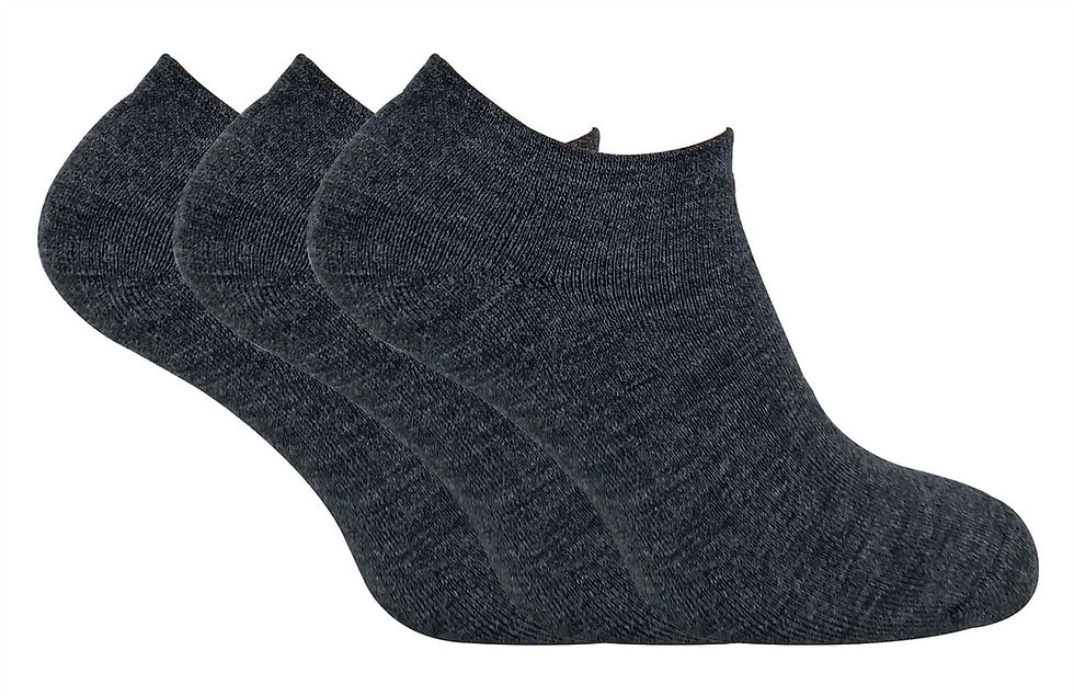 Thumbnail: 3 Pairs Mens Thermal Trainer Socks