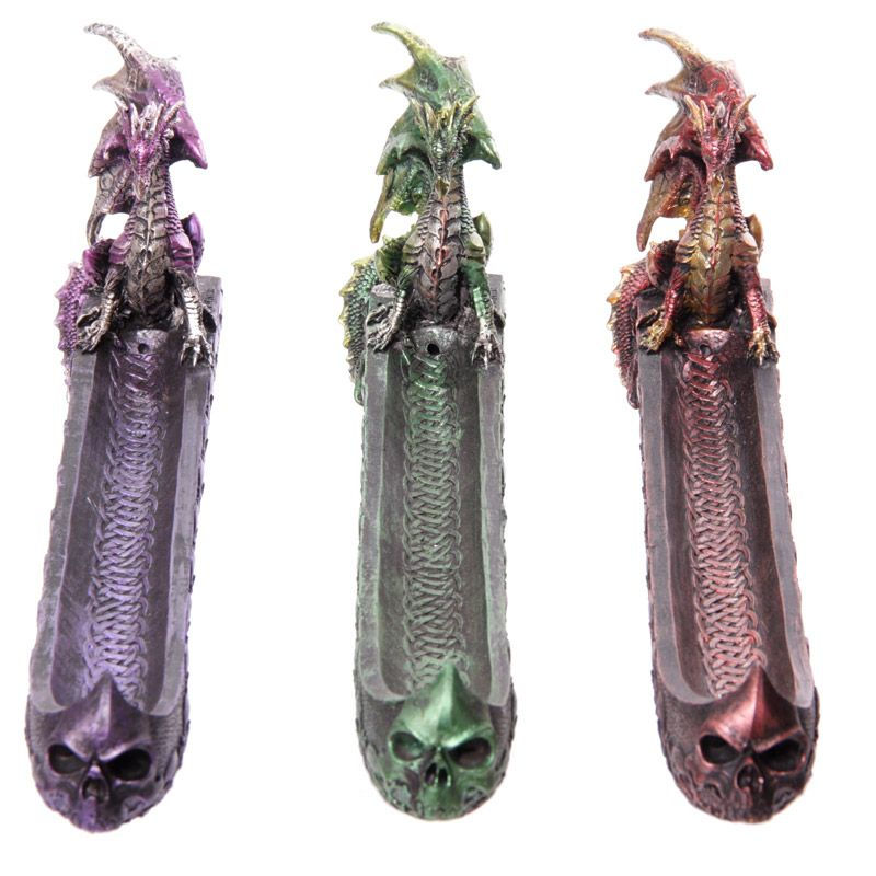 Dark Legends Dragon Incense Ashcatcher Boat Novelty Gift