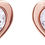 Thumbnail: Han Crystal Heart Stud Earrings - Rose Gold or Silver Tone Plated with Crystal
