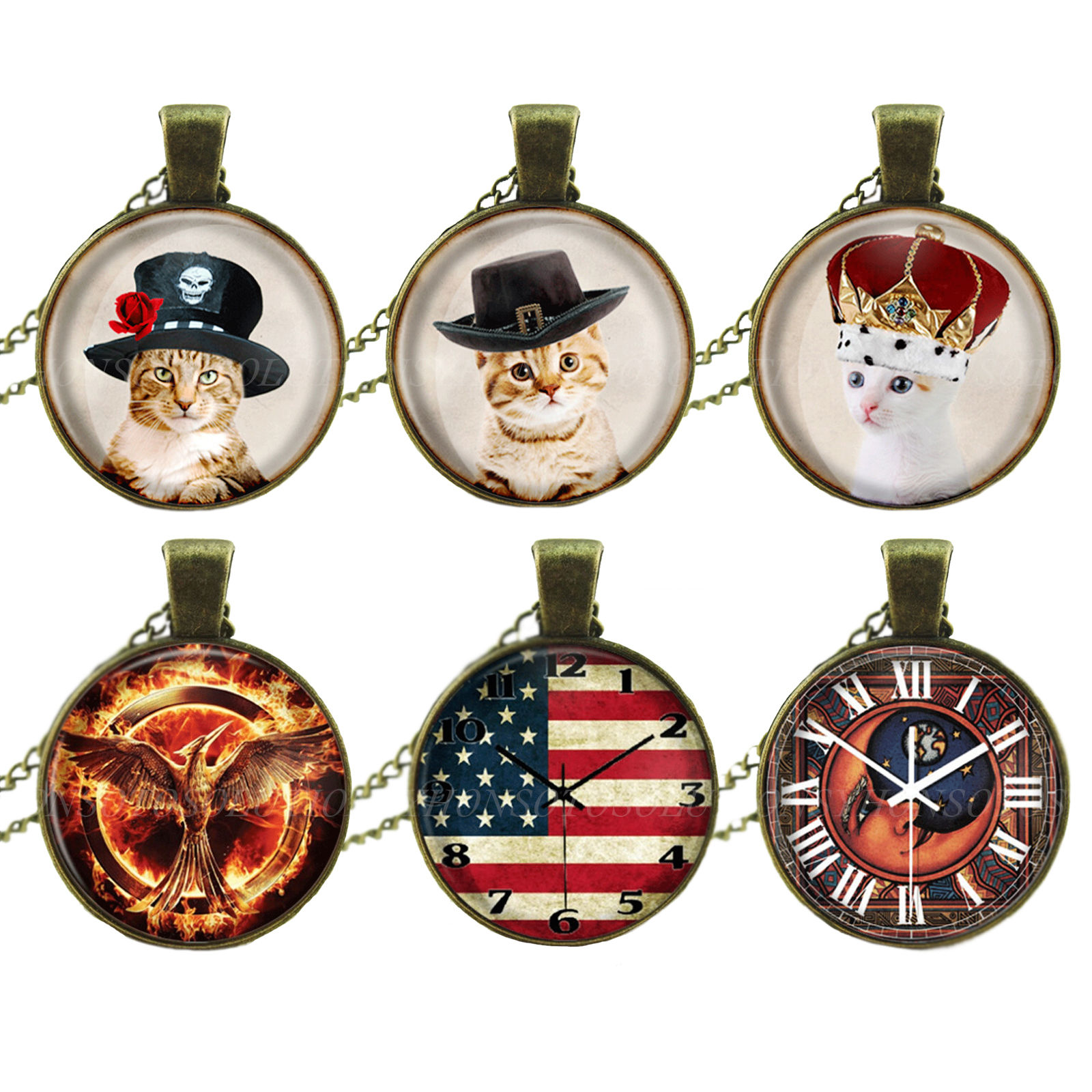 Cat Pendant Necklace [Pack of 1]
