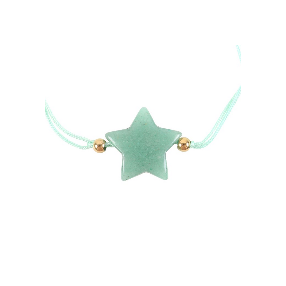 Thumbnail: Shine Bright Aventurine Crystal Star Bracelet