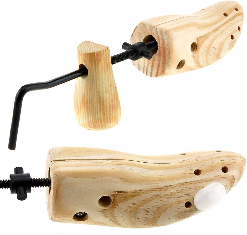 Thumbnail: Set of 2 Wooden Ladies Shoe Stretcher Expander Adjustable Shoe Trees