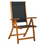 Thumbnail: Folding Garden Chairs 2 pcs Solid Acacia Wood and Textilene