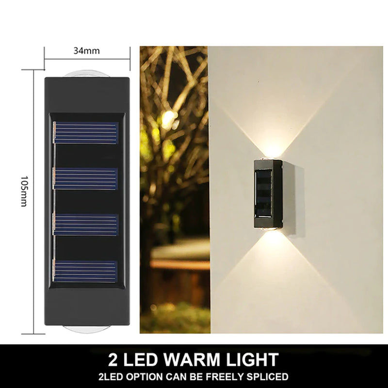 Thumbnail: Solar Wall Lamp Outdoor Waterproof up and down Luminous Lighting