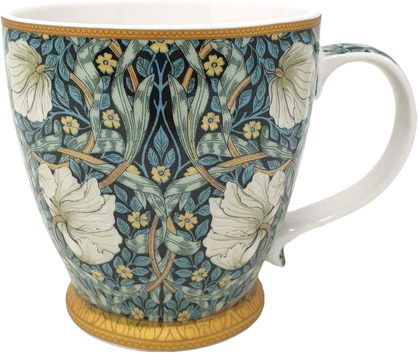 China Breakfast Mug/Cup - Large 380ml Capacity, Individually Boxed (William Morr