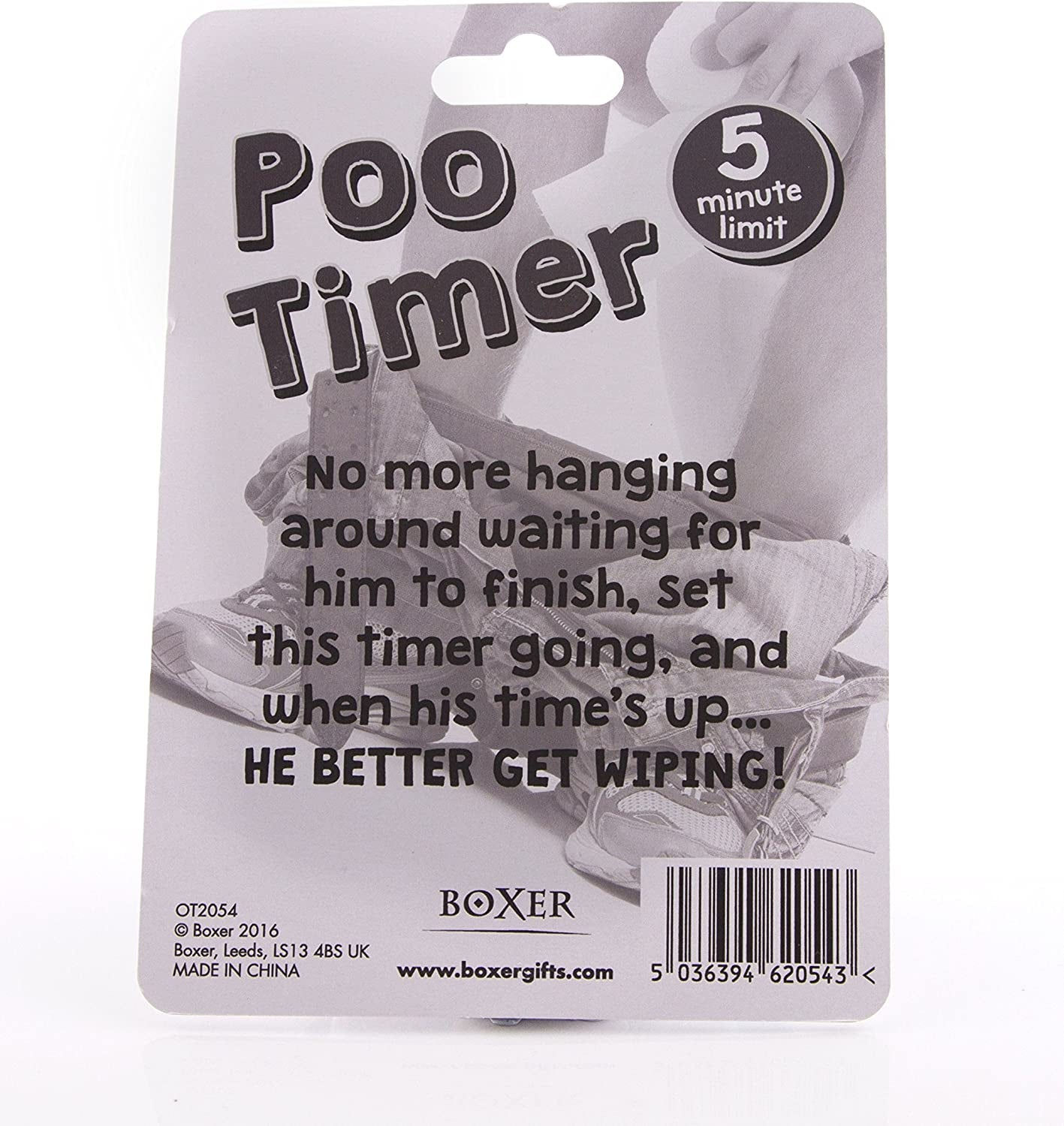 Boxer Gifts OT2054 Novelty Poo Funny Toilet Timer | Birthday, Christmas, Secret