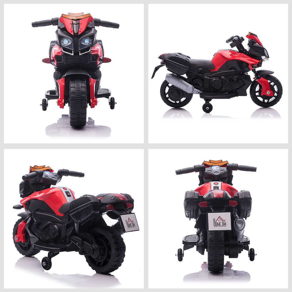 Thumbnail: Kids 6V Electric Motorcycle Ride-On Toy Battery 18 - 48 months Red