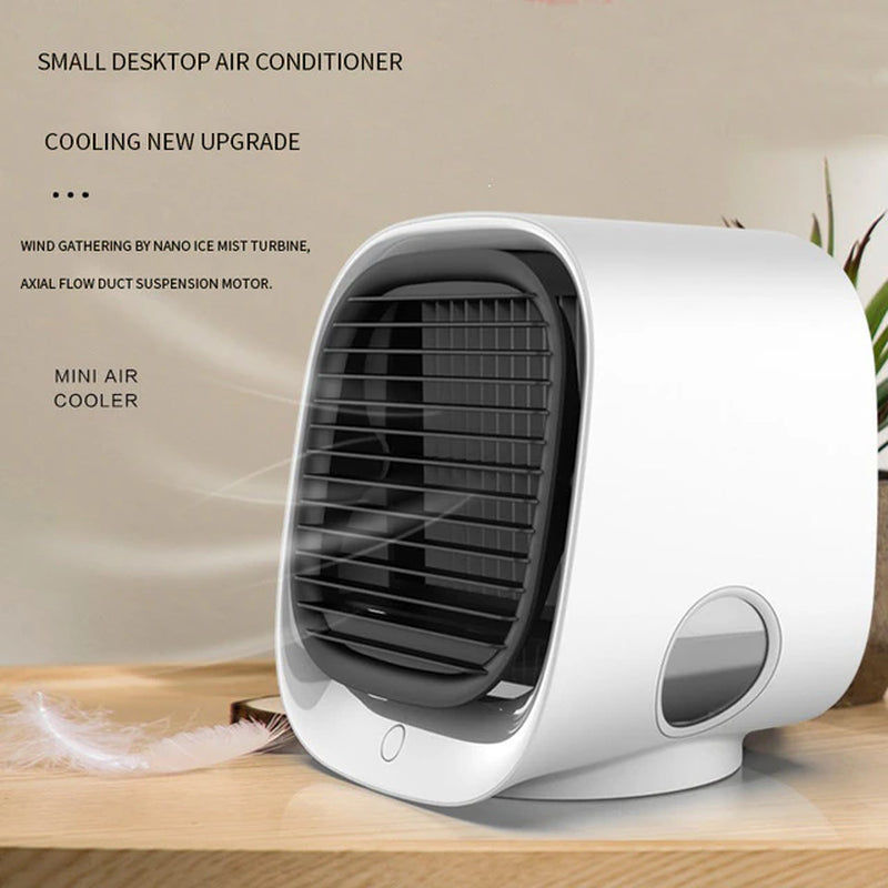 Thumbnail: Mini Air Cooler USB Desktop Home Office Air Conditioner Fan Portable Air Cooler