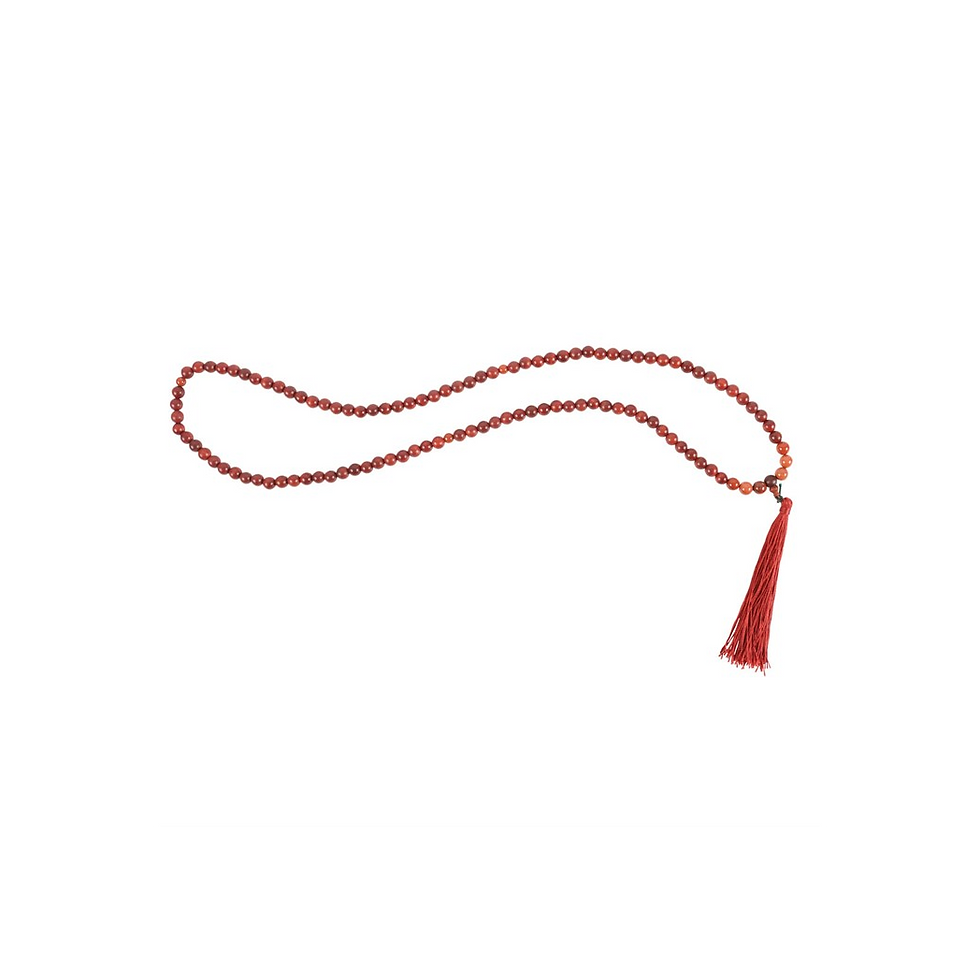 Thumbnail: Grounding Rosewood & Red Jasper Mallah Necklace