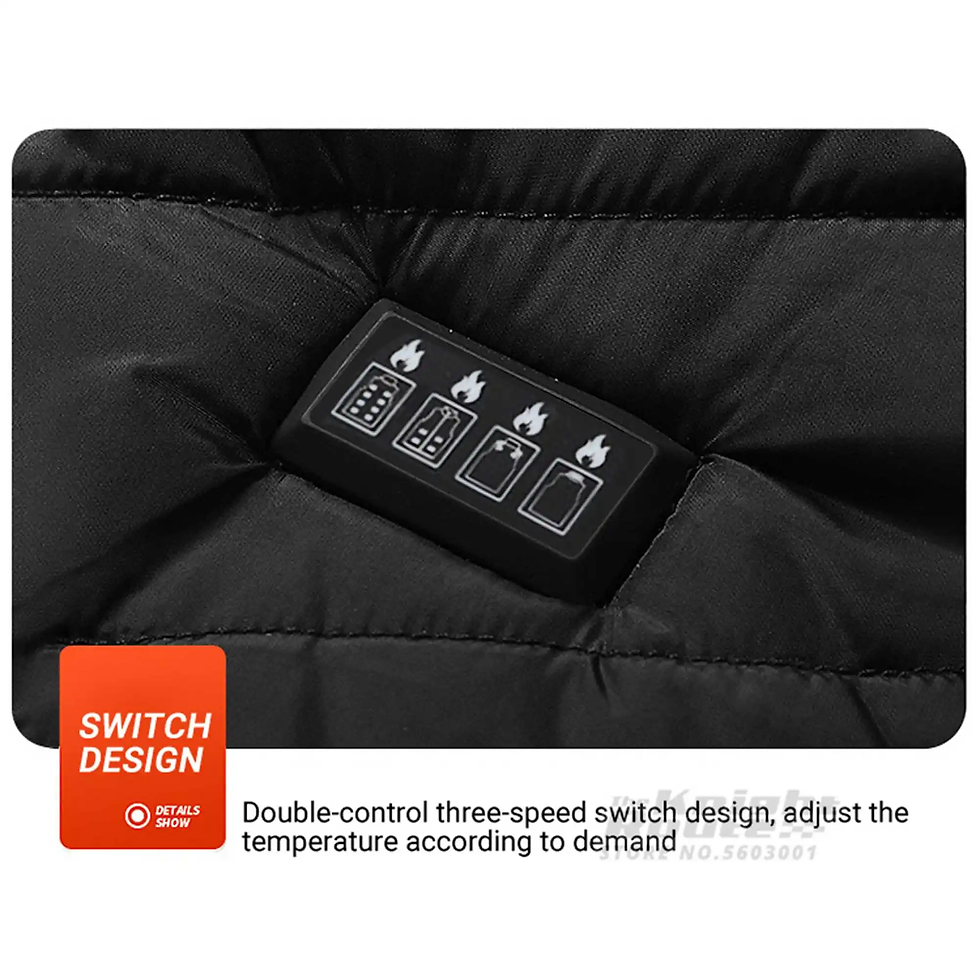 Thumbnail: 21 Areas Self Heated Vest Heating Unisex Jacket Motorcycle Thermal USB Jacket