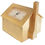 Thumbnail: Miniature Clock Goldtone Plated House Design Solid Brass