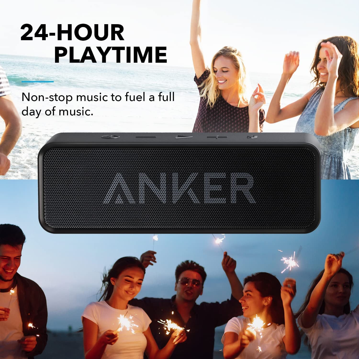 Enhanced Soundcore Bluetooth Speaker: 24 Hours of Premium Stereo Experience