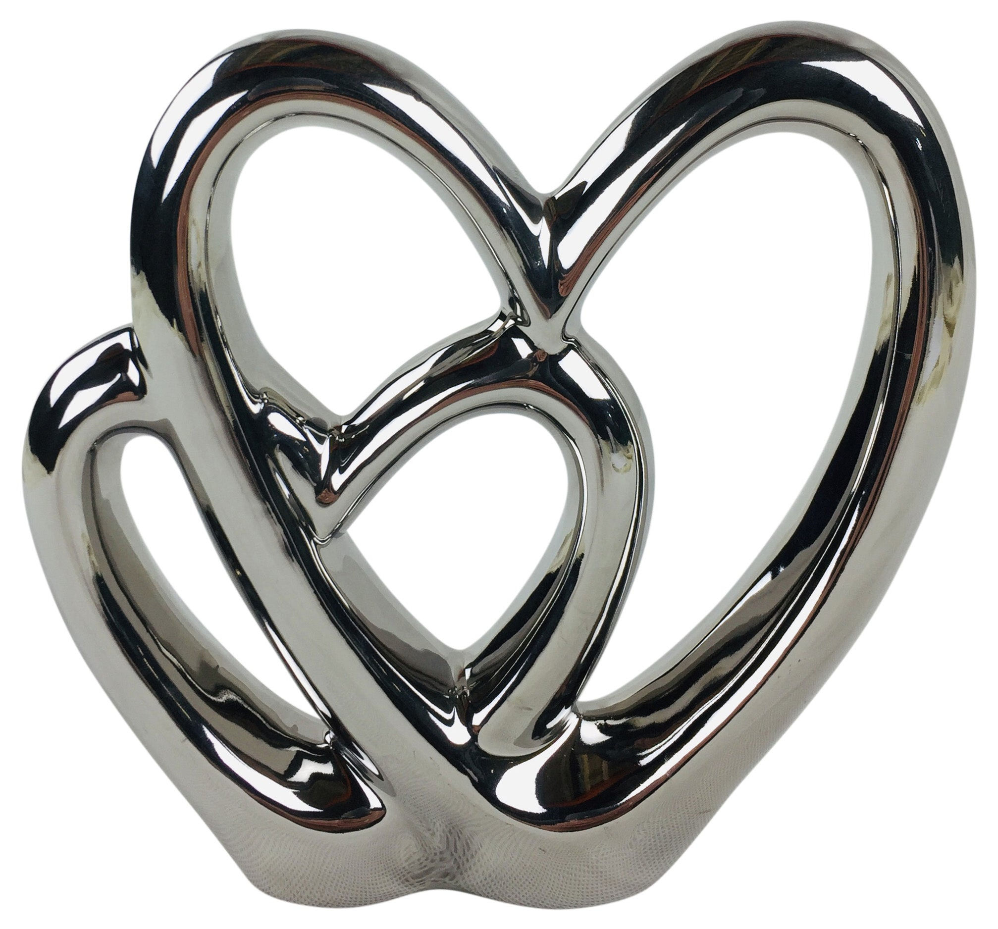 Double Heart Ornament 21cm Shipping furniture UK