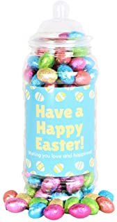 Happy Easter Foiled Egg Jar 750g | Florist Sundries Supplies and Events UK