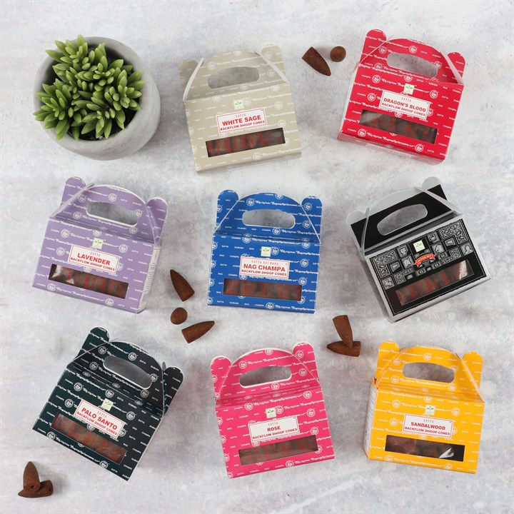 Thumbnail: Set of 6 Packets of Satya Rose Backflow Dhoop Cones