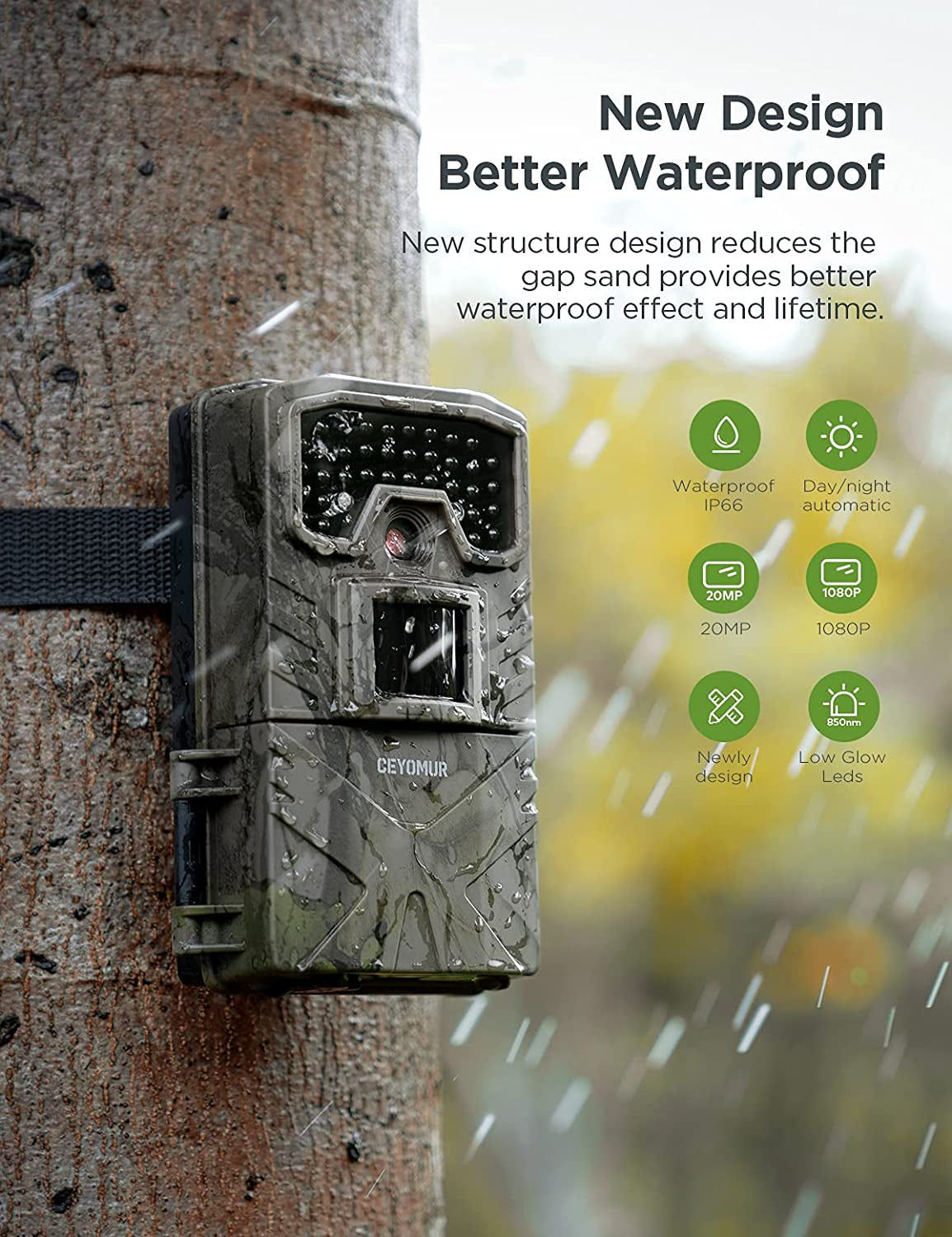 Capturing the Wild: High-Resolution Trail Camera with Night Vision Technology