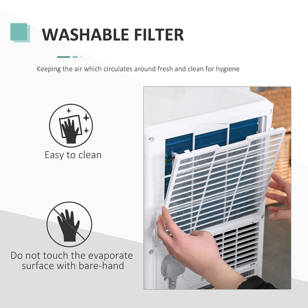 Thumbnail: Mobile Air Conditioner White W/ Remote Control Cooling Ventilating 650W