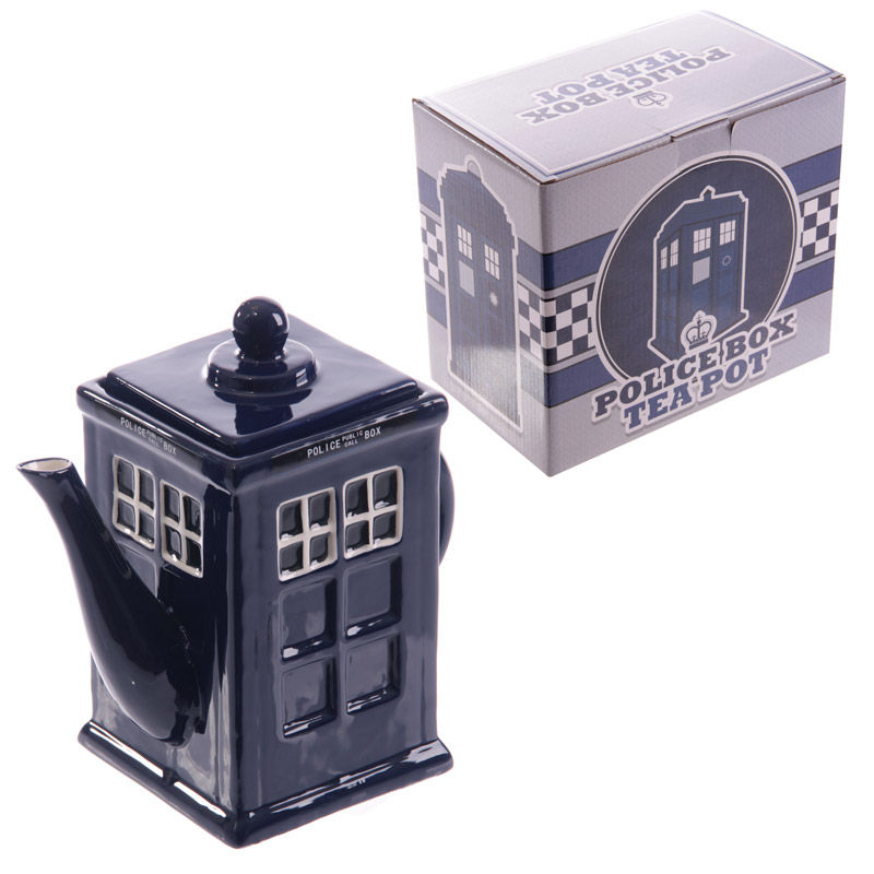 Novelty Police Box Shaped Teapot Novelty Gift