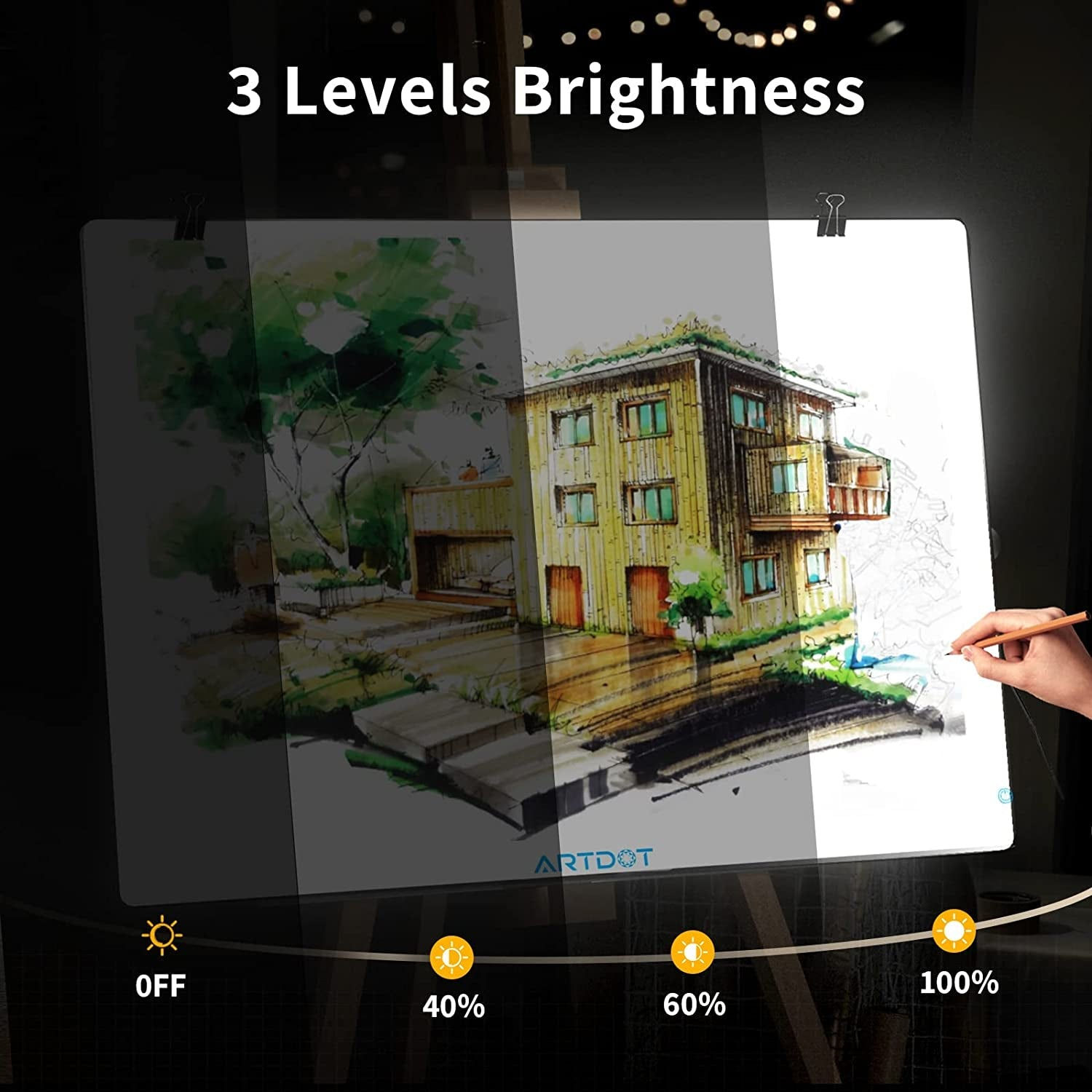 A1 Light Pad Diamond Art Accessories Adjustable Brightness Light Box Drawing for